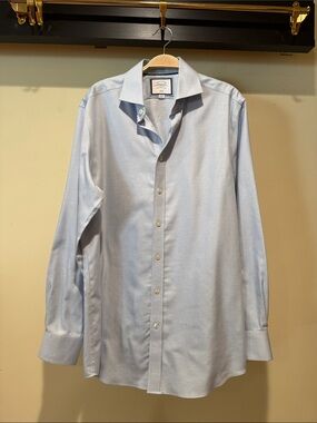 Charles Tyrwhitt Light Blue Dress Shirt with Spread Collar